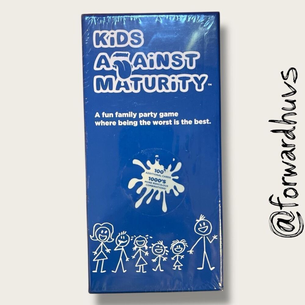 Kids Against Maturity Family Card Game, Ages 10+, 4+ Players, 600 Cards
